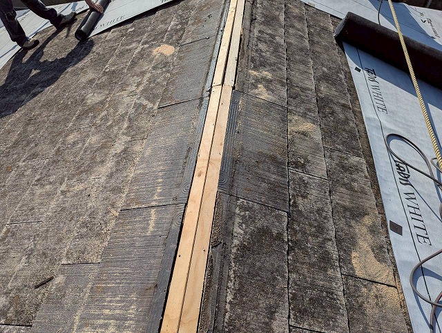 カバー工法　アスファルトルーフィング